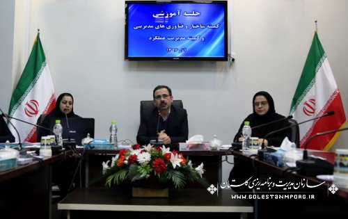 برگزاری سومین جلسه آموزشی تشکیل کمیته های پنجگانه ذیل کارگروه توسعه مدیریت دستگاه های اجرایی استان