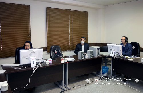 ویدئوکنفرانس تشریح فرآیند ارزیابی عملکرد سال 1398 دستگاه های اجرایی استان